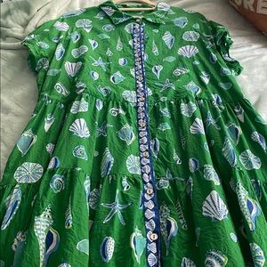 Print Fresh easy elegance Dress in beachcomber